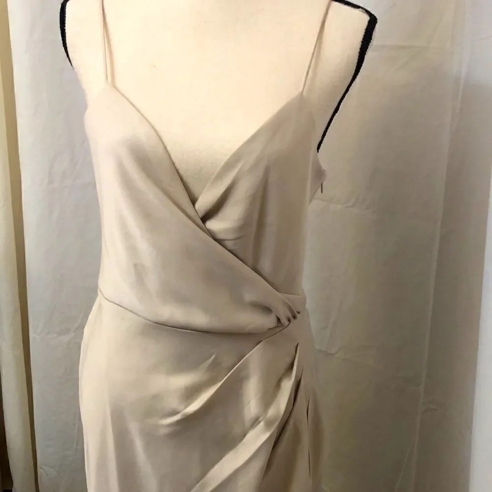 BHLDN freya satin charmeuse dress size 8